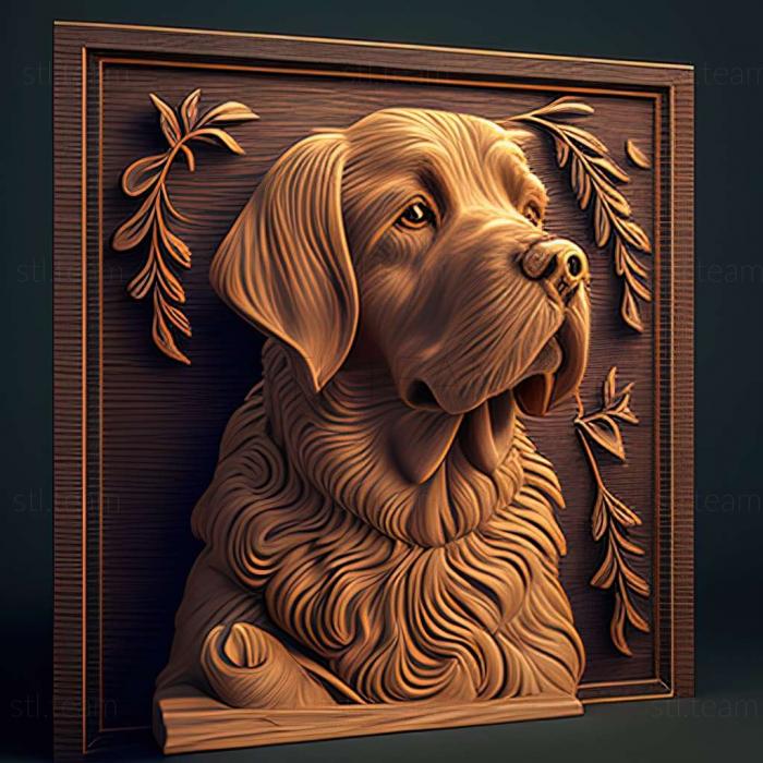 3D модель Лео собака известное животное (STL)